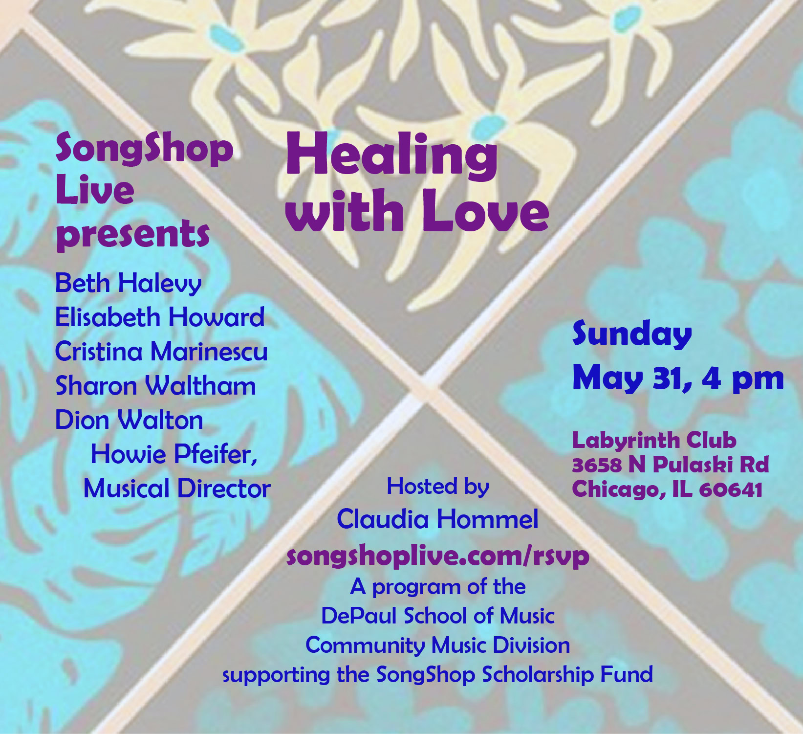 May 31, SongShop Live - Healing with love